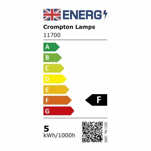 Crompton Lamps LED GLS 4.5W E27 Warm White Opal (40W Eqv) (3 Pack)