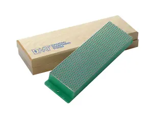 DMT - Diamond Whetstone 200mm Wooden Box Green 1200 Grit Extra Fine