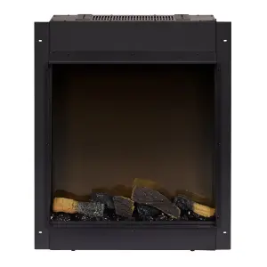 Focal Point Eccentra 2kW Matt Black Electric Fire (H)777mm (W)663mm (D)127mm