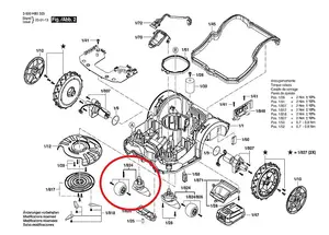 BOSCH Caster Wheel (To Fit: Bosch Indego XS 300, S+500, S500, M+700 & M700 Robotic Lawnmowers)