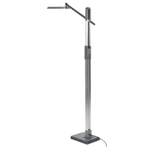 LED Floor Lamp Silver AQUARIUS