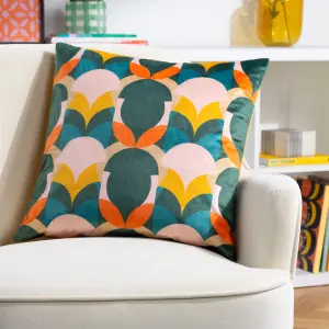 Heya Home Raeya Art Deco Velvet Cushion Cover