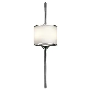 Twin Wall Light Sconce Polished Chrome LED G9 3.5W Bulb