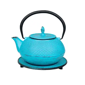 Bloomsbury Market Cloelia 1.2ml Solid Colour Teapot Light Blue