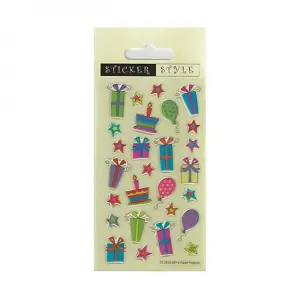 Paper Projects Resin Gifts & Balloons Stickers Multicoloured (One Size)