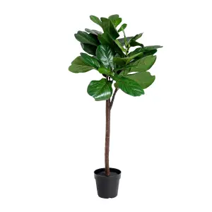 Artificial Fiddle Leaf Tree - 120cm / 4ft Floor Standing Fake Plant