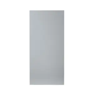 GoodHome Alisma High gloss grey slab High gloss grey 70:30 Larder/fridge Cabinet door (W)600mm (H)1287mm (T)18mm