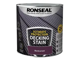 Ronseal 39219 Ultimate Protection Decking Stain Blackcurrant 2.5 litre RSLNUDSBC25L