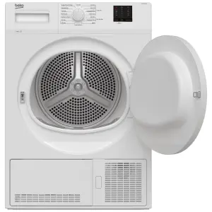 Beko DTKCE80021 8kg Freestanding Condenser Tumble dryer - White