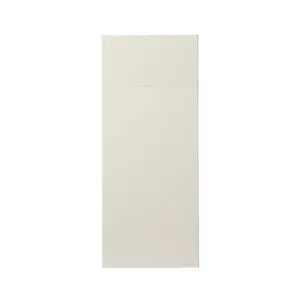 GoodHome Stevia Gloss cream Slab Door & drawer 300mm