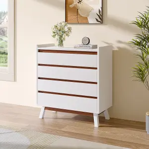 4-Tier Bedroom Chest Storage Cabinet W 800 x D 400 x H 860 mm