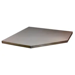 Sealey Stainless Steel Worktop for Modular Corner Cabinet 865mm APMS60SS