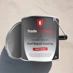 Trade Coatings Waterproof Roof Repair Paint with Reinforced Fibres - Grey - 20kg