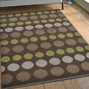 Choco and Lime Spots Rug - Texas