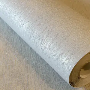 Galerie Universe Oat Beige Neptune Glass Stone Plain Texture Wallpaper Roll