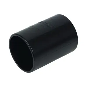 FloPlast ABS Solvent Weld Coupling 50mm Black WS09B (Pack of 10)