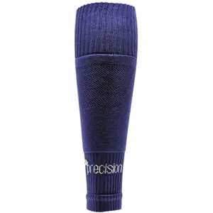 JUNIOR SIZE 12-6 Pro Footless Sleeve Football Socks - NAVY - Stretch Fit