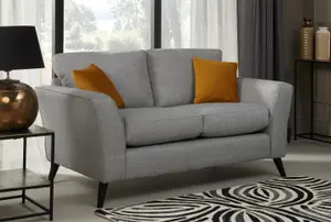 Modern Home Caxton 2 Seater Sofa Silver