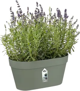 Elho Loft Urban Green Wall Duo 28cm Plastic Plant Pot in Pistachio Green