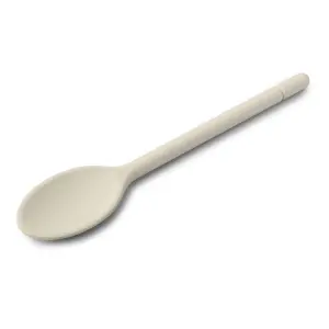 Zeal Traditional Silicone Cooking Spoon, 25cm, Cream