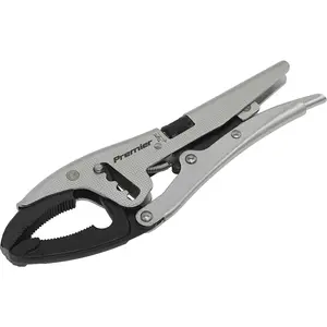 250mm Extra-Wide Locking Pliers with 90mm Jaw Capacity - Durable Chrome Molybdenum Construction