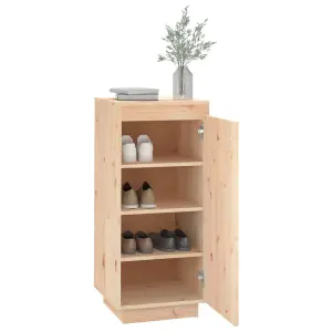 Shoe Cabinet 35x35x80 cm Solid Wood Pine