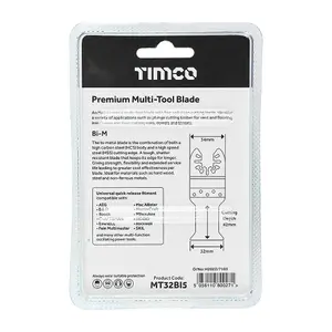 TIMCO Multi-Tool Fine Cut Blades For Wood/Metal Bi-Metal - 32mm