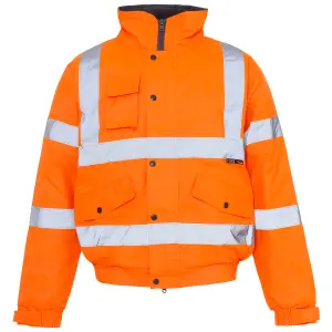 Orange Bomber Jacket Std- XXXXL