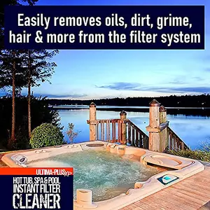 ULTIMA-PLUS XP Hot Tub, Spa & Pool Instant Filter Cleaner - Removes Grease, Limescale, Soap, Oils & More 1L