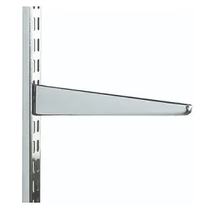 Charles Watson Twin Slot Shelving Bracket 370mm Chrome