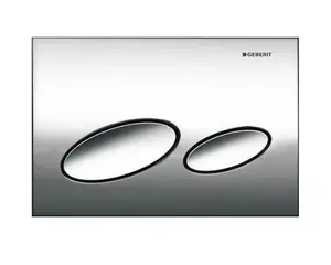 Geberit KAPPA20 Dual Flush Plate Gloss Chrome Kappa 20 - For UP200 Cisterns