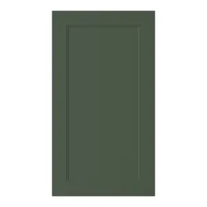 GoodHome Artemisia Matt dark green Shaker Tall wall Cabinet door (W)500mm (H)895mm (T)18mm