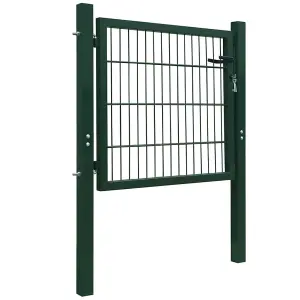 Berkfield 2D Fence Gate (Single) Green 106 x 130 cm