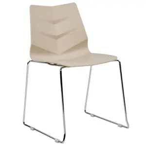 Set of 4 Dining Chairs HARTLEY Beige