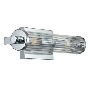 Luminosa Kichler Azores Bathroom Wall Lamp Polished Chrome, IP44