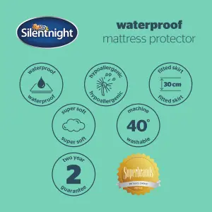 Silentnight Waterproof Mattress Protector - King - 4 Pack