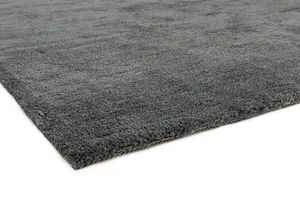 Grey Plain Modern Easy to clean Rug for Dining Room Bed Room and Living Room-160cm X 230cm