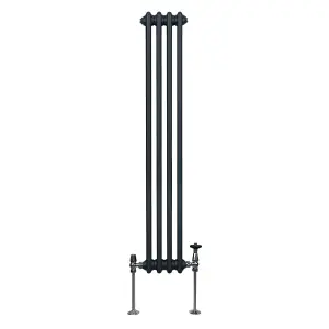 Traditional 3 Column Radiator - 1500 x 202 mm - Anthracite