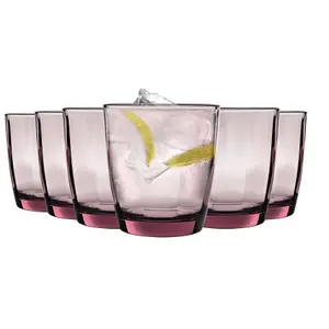 Bormioli Rocco - Pulsar Highball Glasses - 300ml - Purple  - Pack of 6