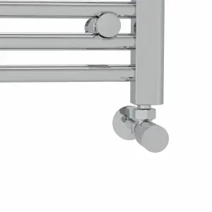 Rinse Modern Bathroom Heated Towel Rail Ladder Radiator 1400x500mm Straight for Bathroom Kitchen Chrome