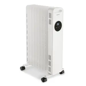 Igenix IG2621 Digital Oil Filled Radiator, White (Pack of 2)