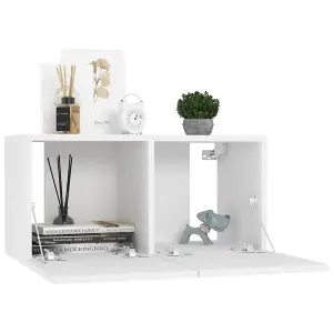 Berkfield Hanging TV Cabinet White 60x30x30 cm