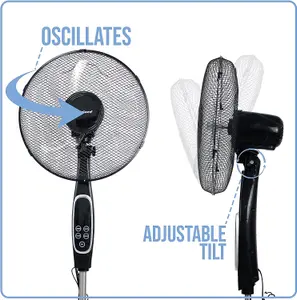 Belaco 16" Stand Fan with Remote Control