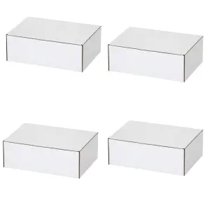 25 x White 17x13x6" Strong Single Wall Die Cut Packing Shipping Boxes