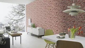 Rasch Tiles Stone brick wall Wallpaper