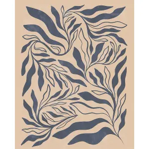 Dominique Vari Endless Foliage II Canvas Print Beige/Charcoal (50cm x 40cm)