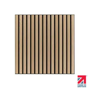 Naturewall SlatWall Mini Natural Oak - 60cm x 60cm - Pack of 4