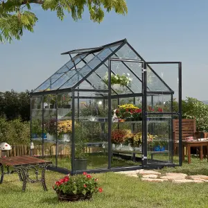 Palram - Canopia Harmony Grey 6X6 Greenhouse with Adjustable vent