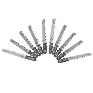 Jigsaw Blades 6 TPI with T Shank Cutting Wood Plastics Less Than 50mm 10pk