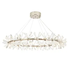 Litecraft Visconte Scafati Nickel 18 Light Ceiling Pendant